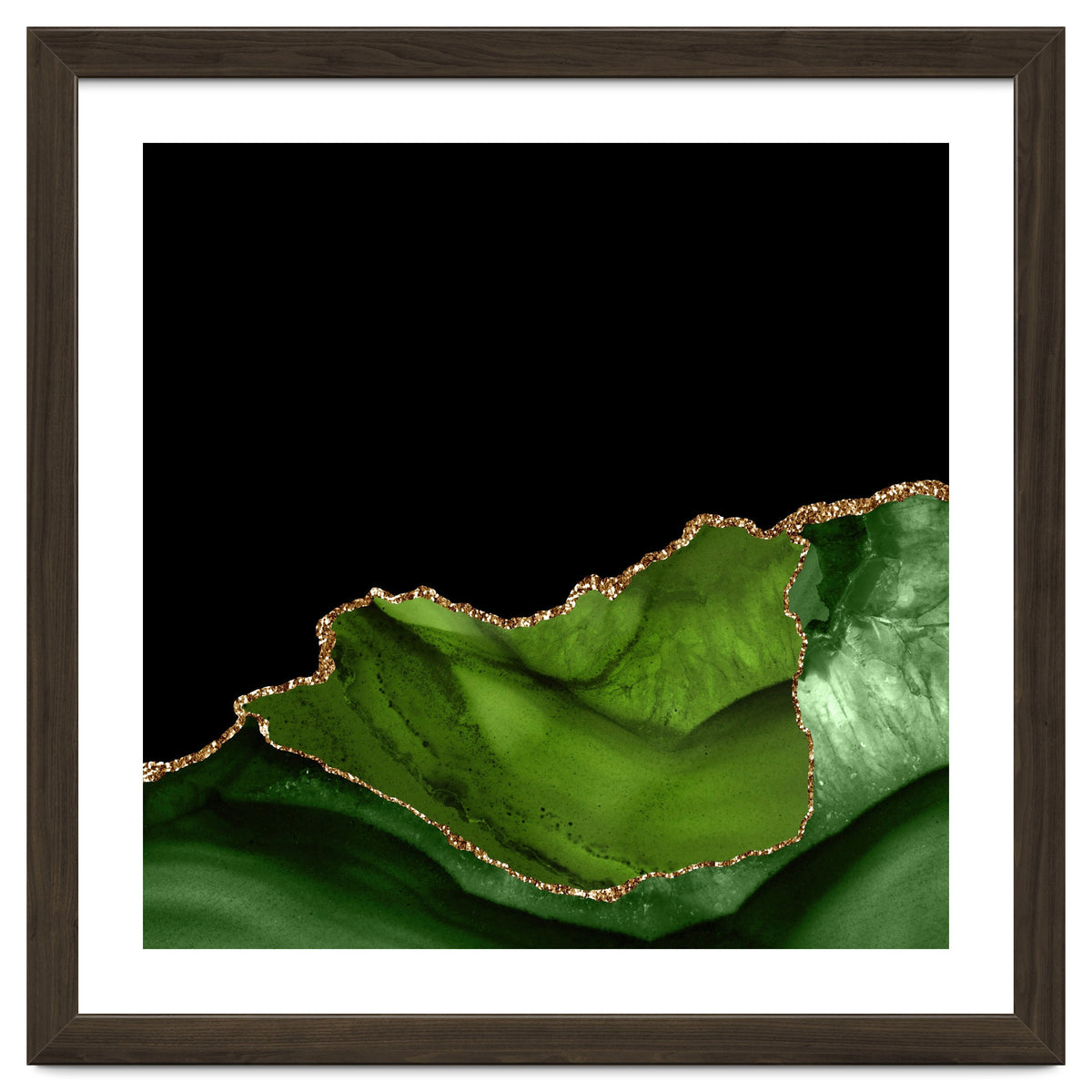 Green & Gold Agate Texture 06