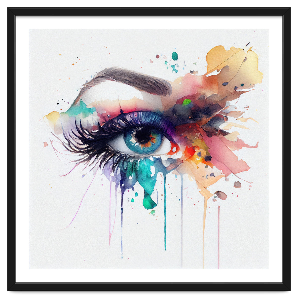Watercolor Woman Eye #2