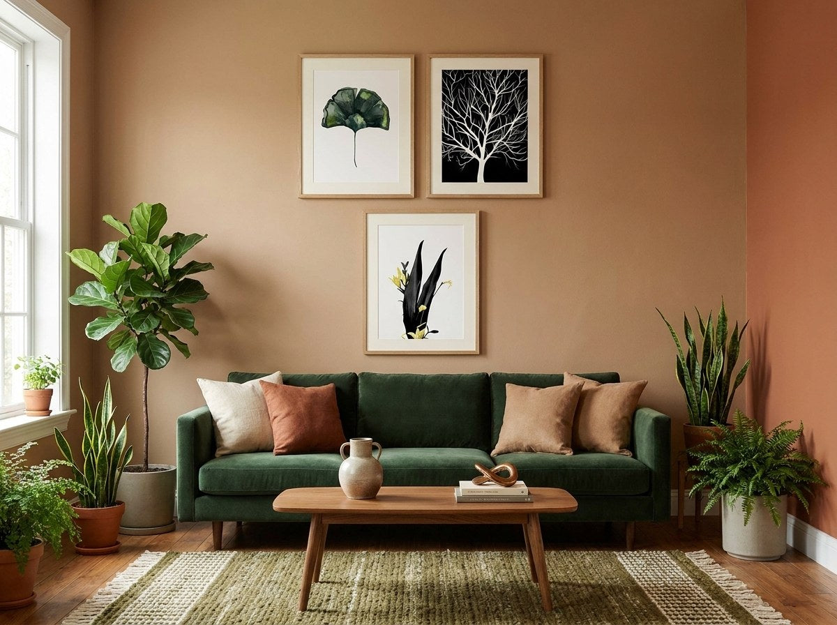 Monochrome Botany Gallery Wall Set arrangement