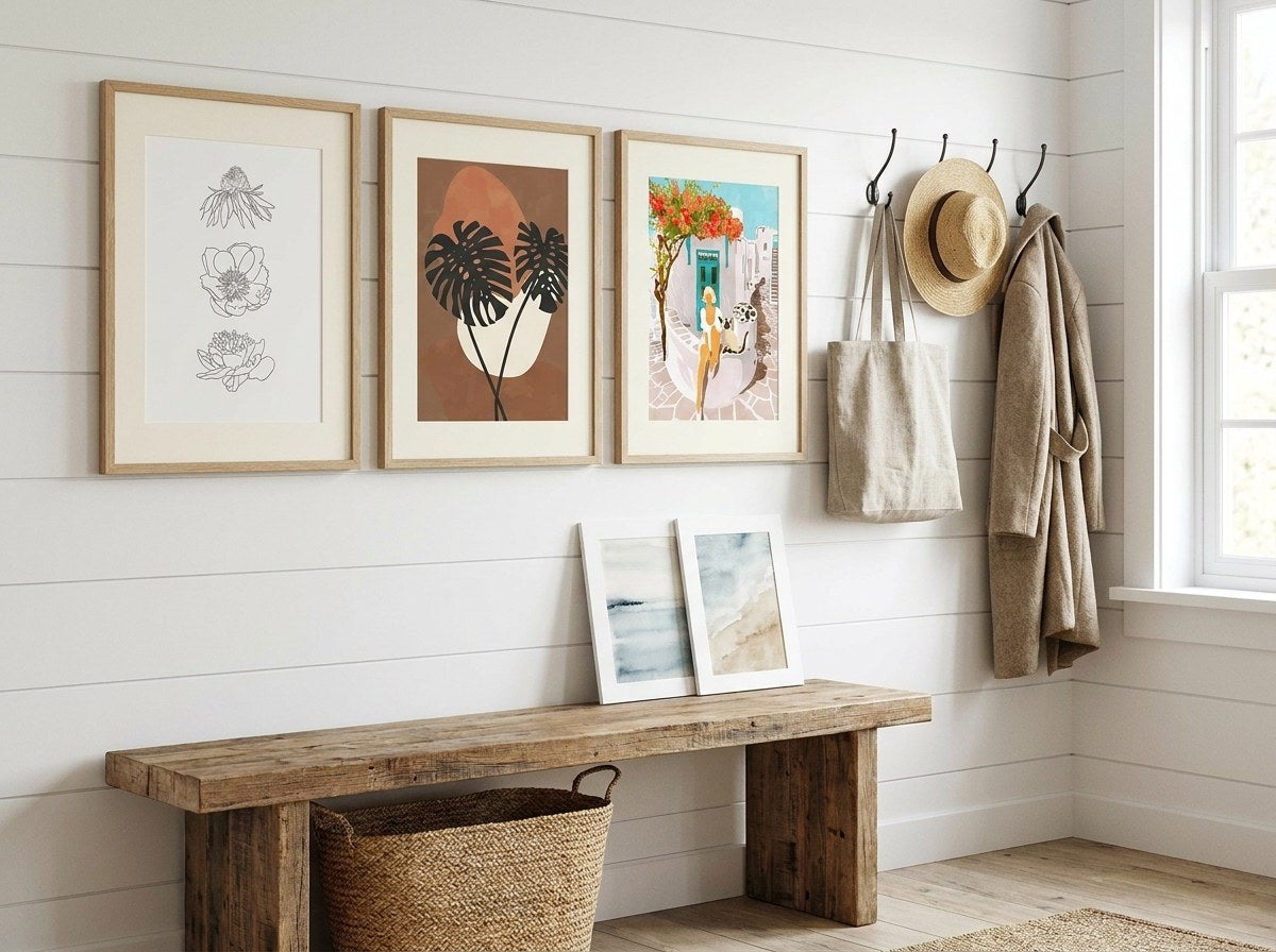 Botanical Simplicity Gallery Wall Set arrangement