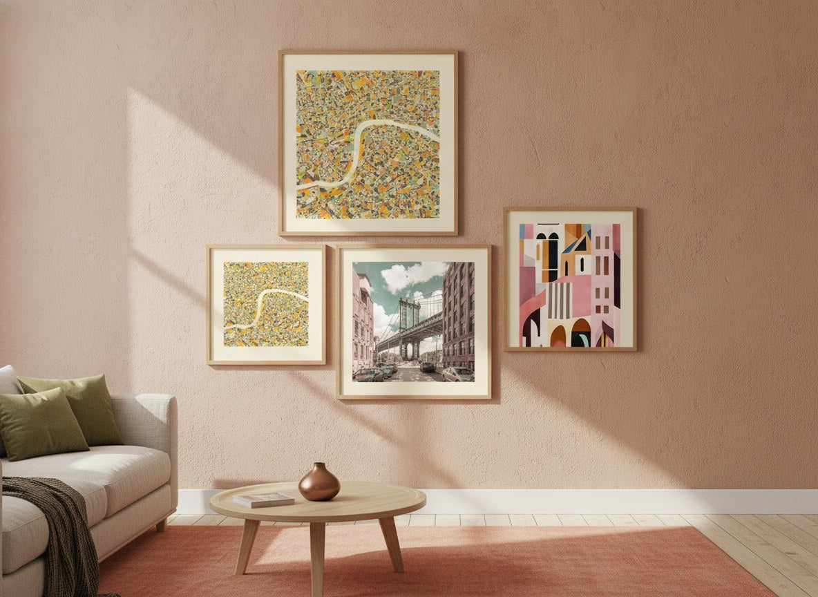 Global Vistas Gallery Wall Set arrangement