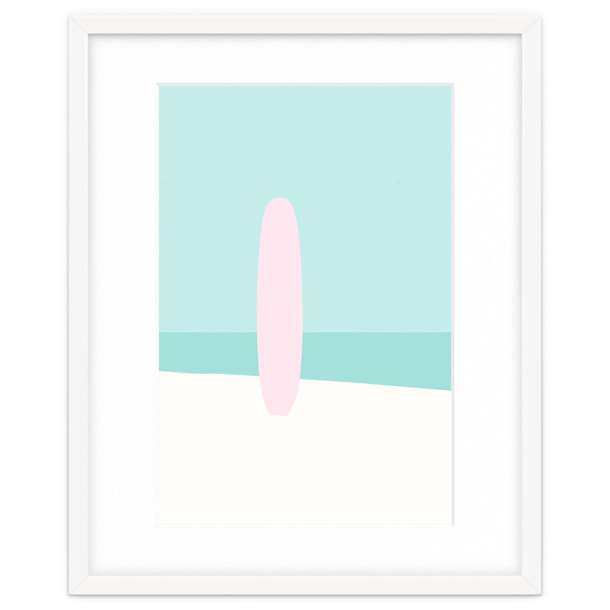 Minimal Surfboard - Turquoise Coast