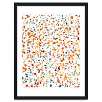 Tan Terrazzo | Eclectic Quirky Confetti Painting | Celebration Colorful Boho Happy Party Graphic