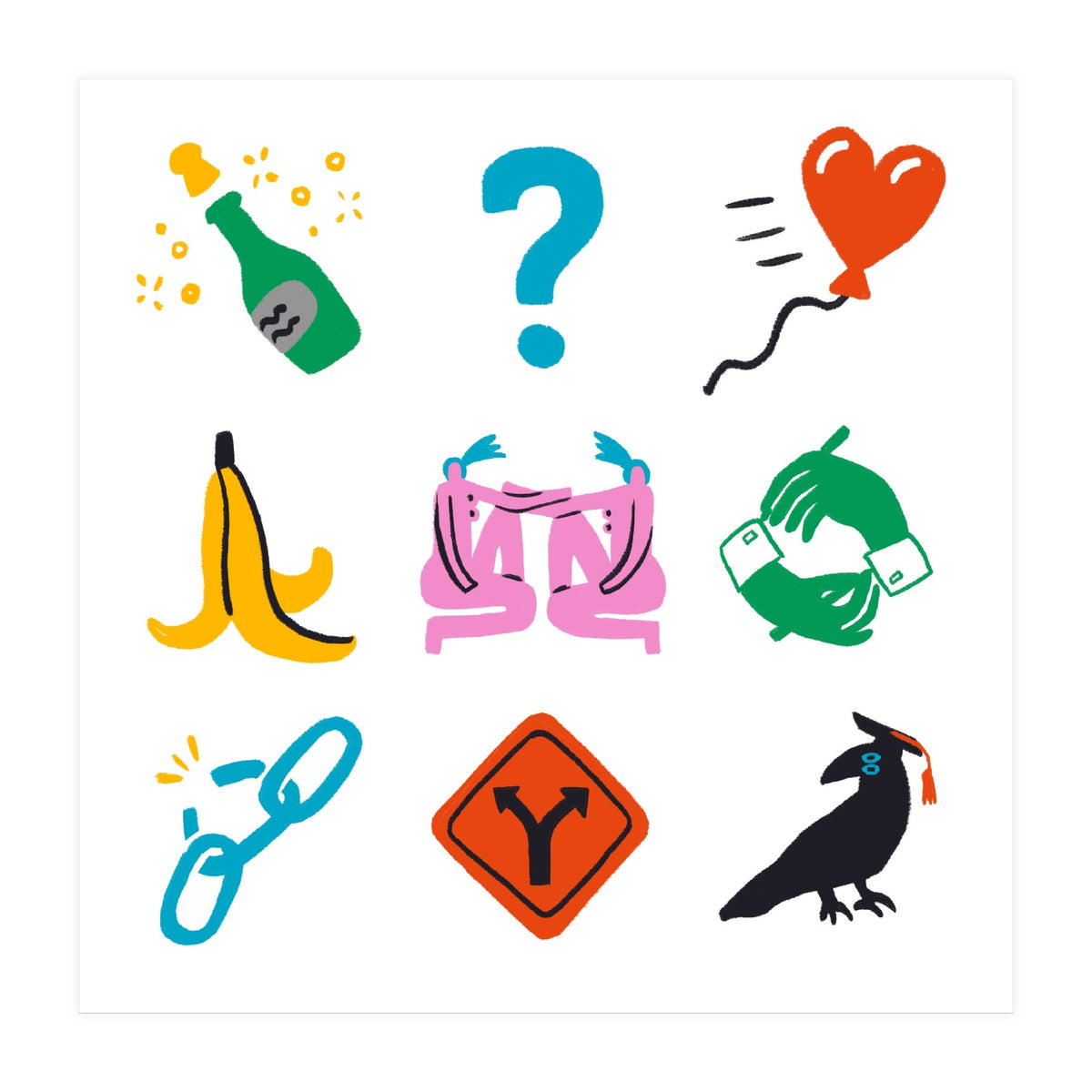 Gemini Emoji (Print Only)