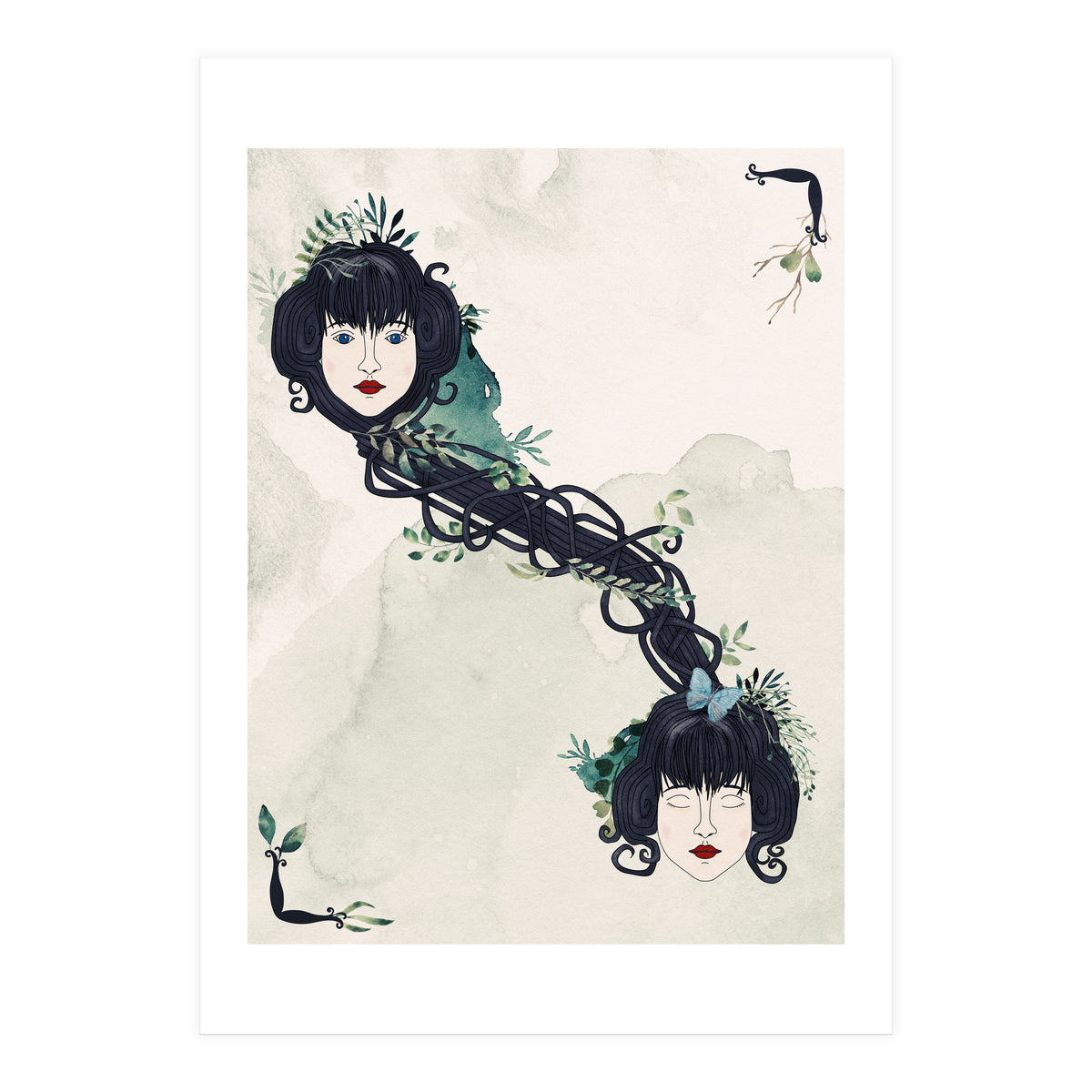 Secret bond of twins (Print Only)