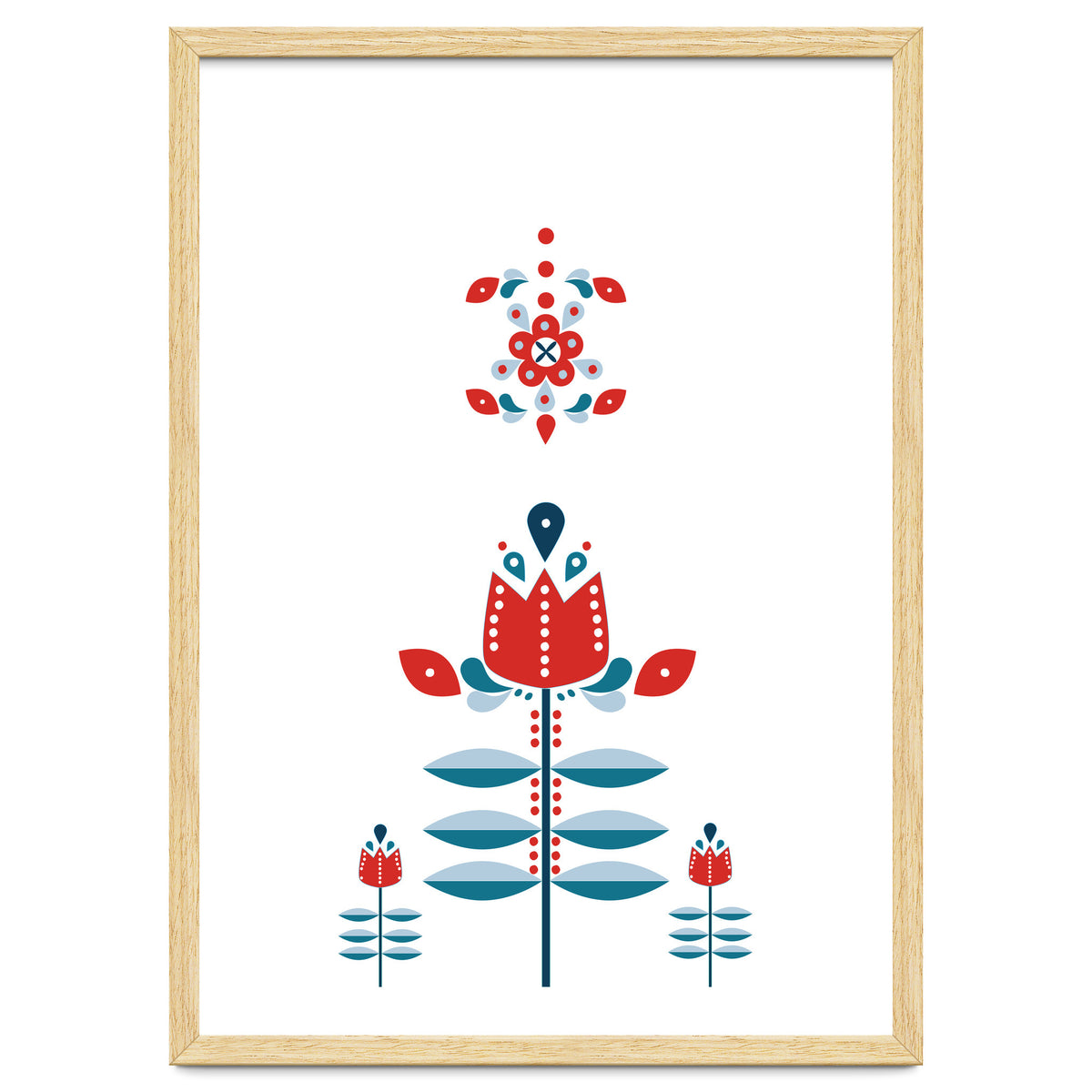 Scandinavian Folk Flowers