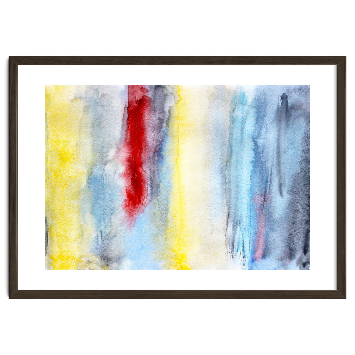 Touch of red || abstract watercolor
