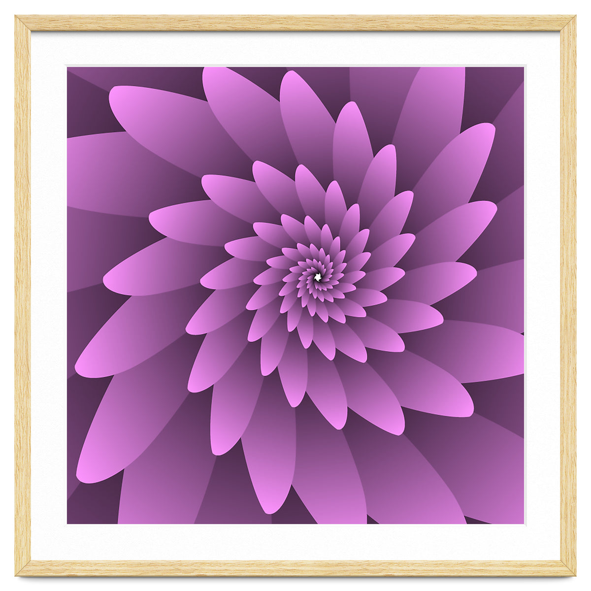 3 D Floral Modern Pink Art