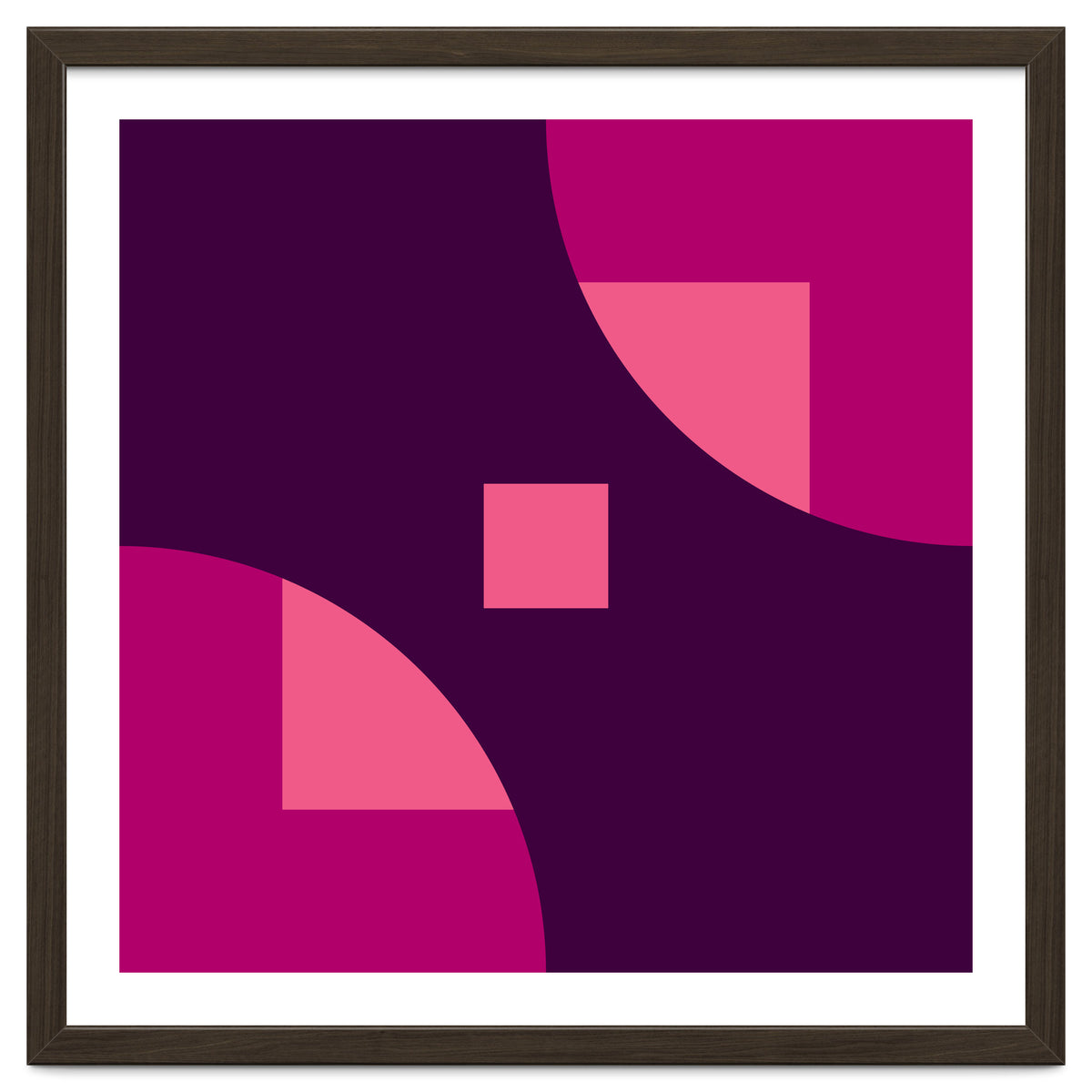 Geometric Shapes No. 1 - purple & pink squares