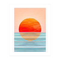 Geometric Minimalist Sunset (Print Only)