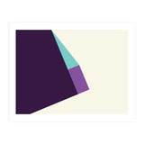 Geometric Shapes No. 42 -  lilac, blue & purple (Print Only) thumbnail