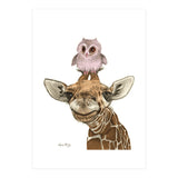 Giraffe and Owl (Print Only) thumbnail