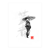 Geisha and umbrella (Print Only) thumbnail