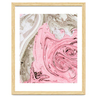 Nude+ Pink Marbling Art #society6 #decor #buyart