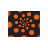 Orange Spiral Dots (Print Only) thumbnail