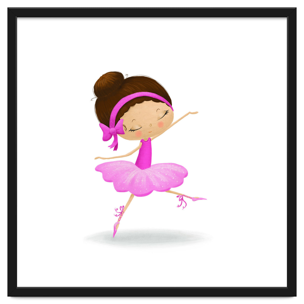 Adorable Ballerina Nursery Print
