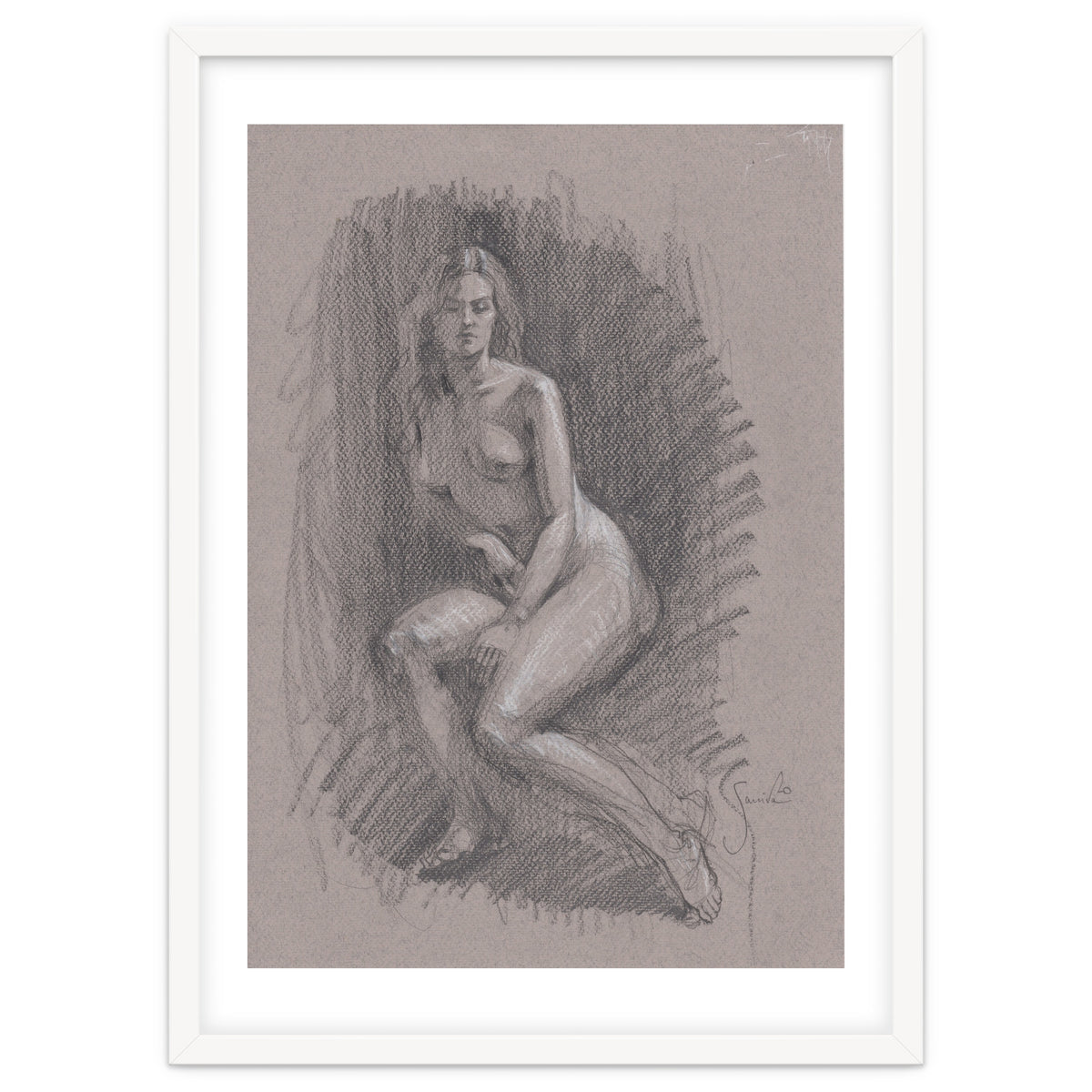 Beautiful drawing of a woman