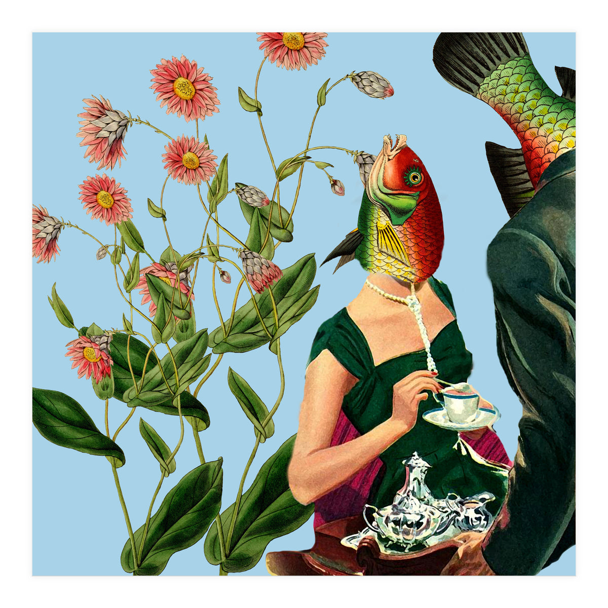 Fish Soul Mate Blue (Print Only)