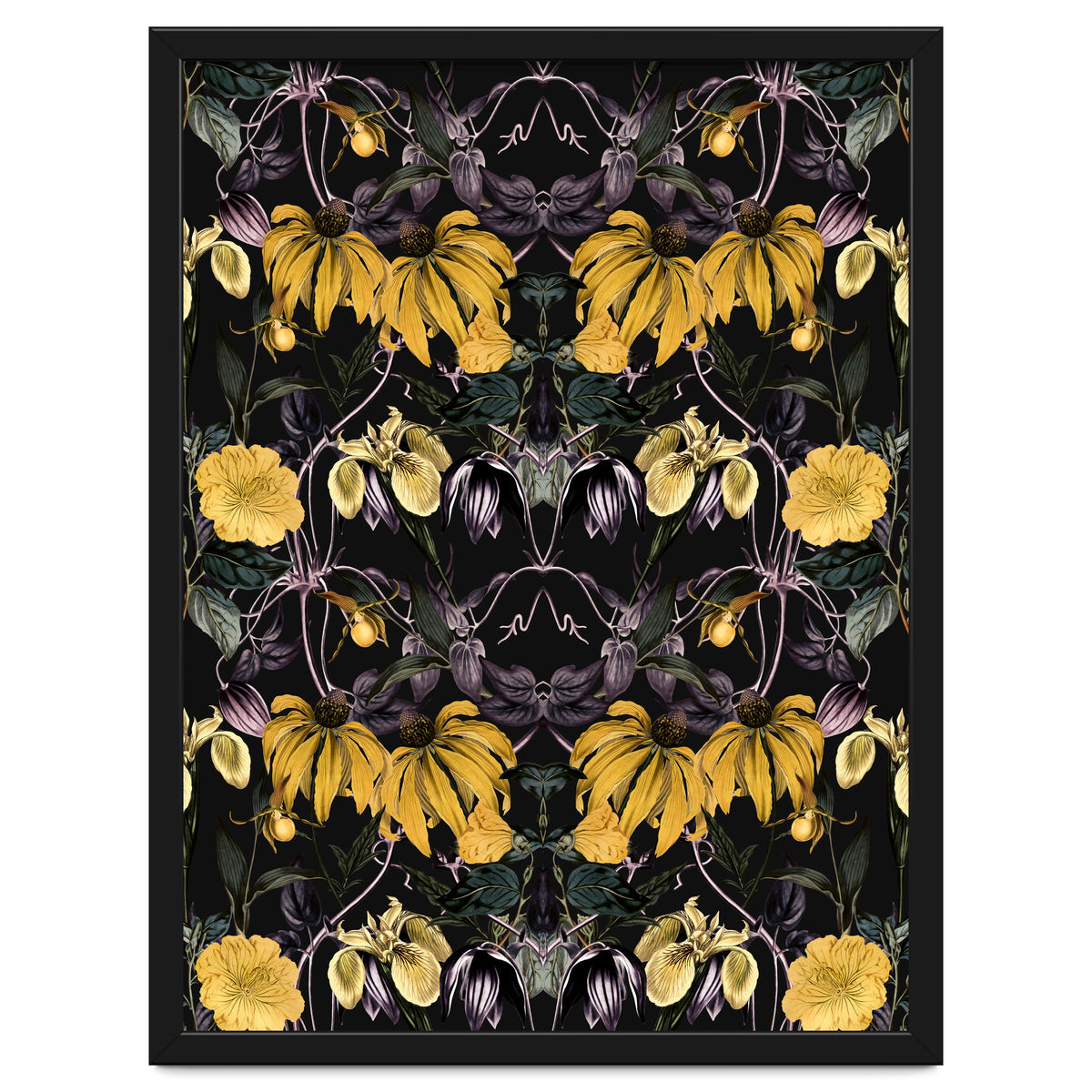 Nocturnal botanical garden kaleidoscope