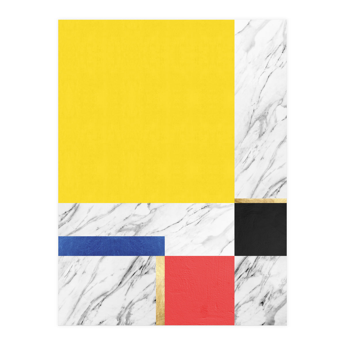 Geometric and golden X (Print Only)