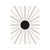 SUN IN LINES - BLACK (Print Only) thumbnail