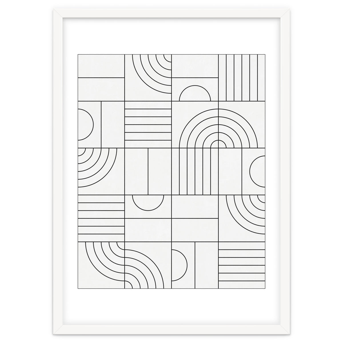 My Favorite Geometric Patterns No.19 - White