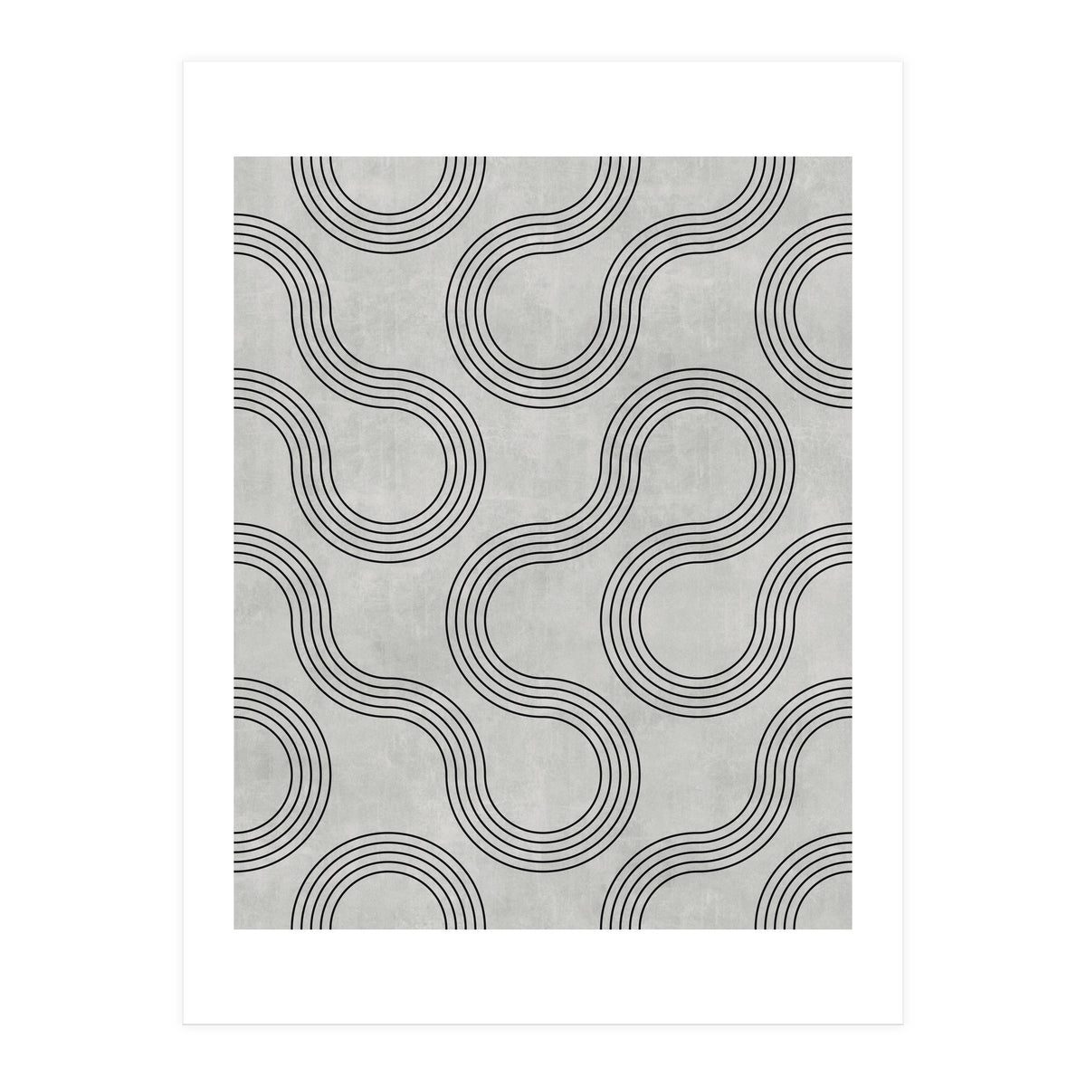 My Favorite Geometric Patterns No.30 - Grey (Print Only)