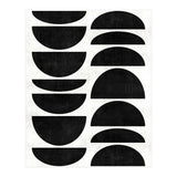 Mid-Century Modern Pattern No.9 - Black and White Concrete (Print Only) thumbnail