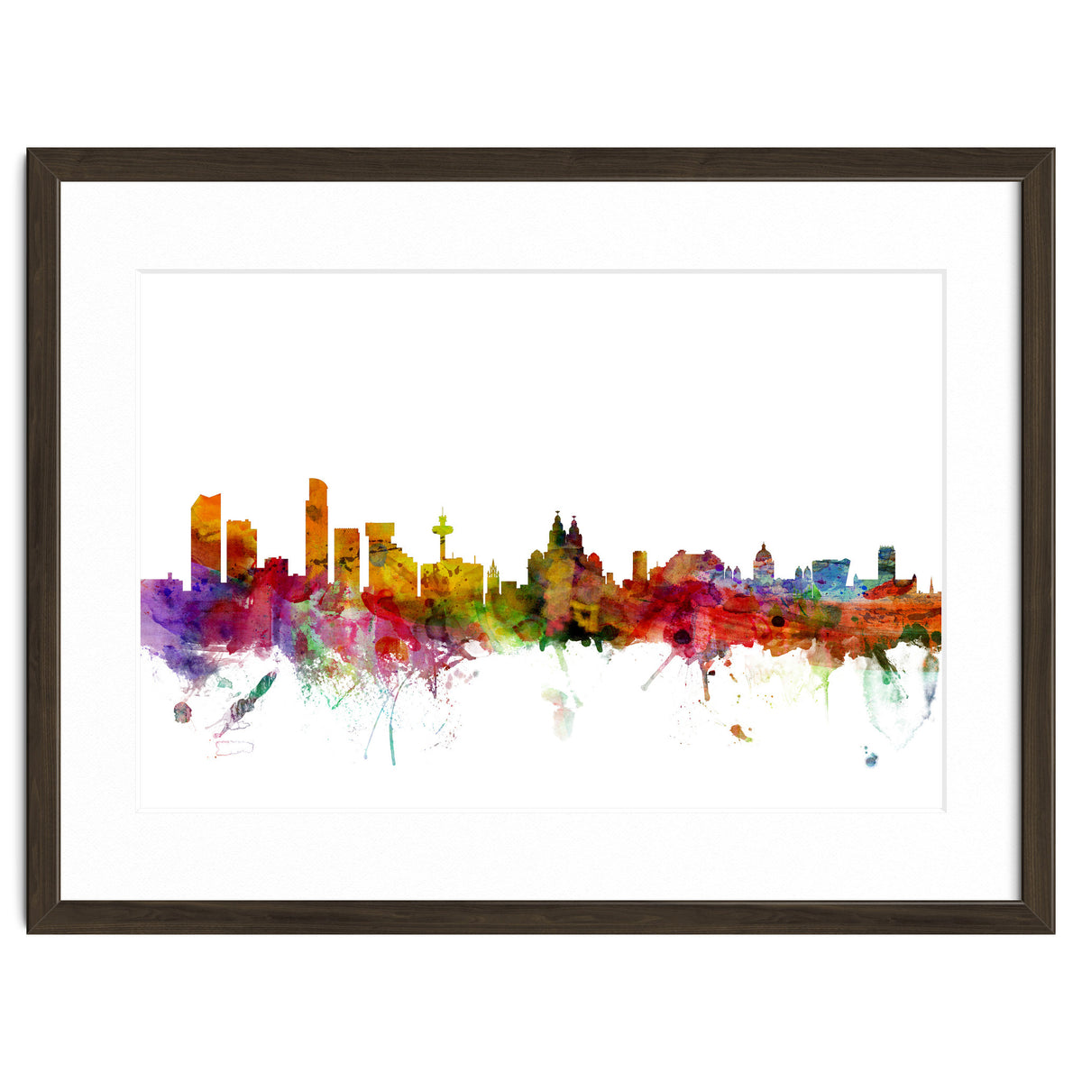 Liverpool England Skyline