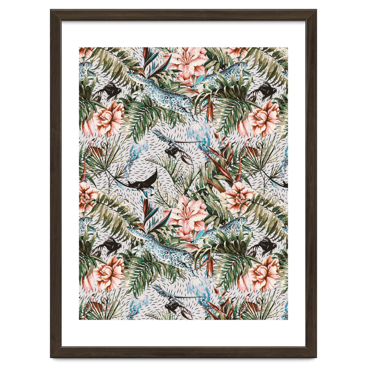 Paradisiacal flora and fauna