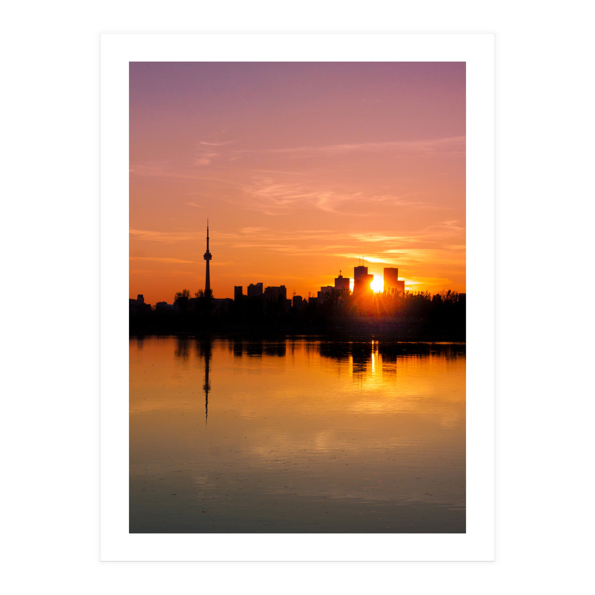 Leslie Street Spit Toronto Canada Sunset (Print Only)
