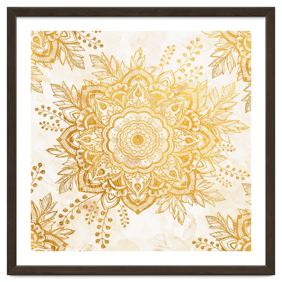 Queen Starring of Mandala-Gold Sunflower I
