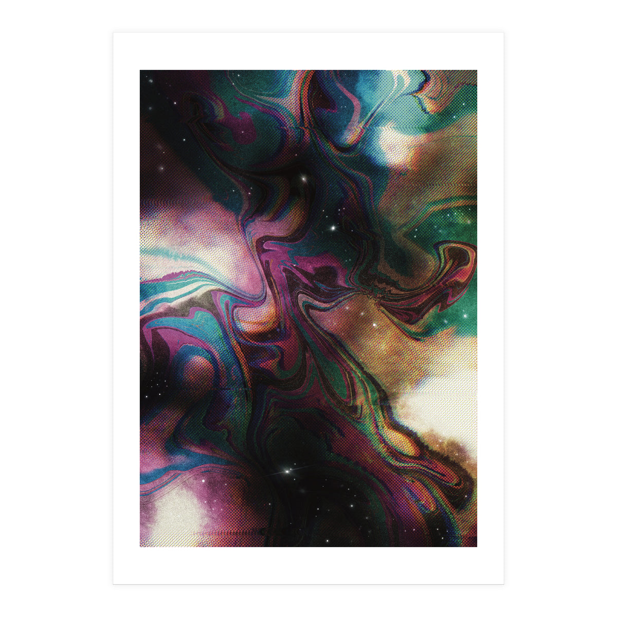 Retro Vintage Abstract Space (Print Only)