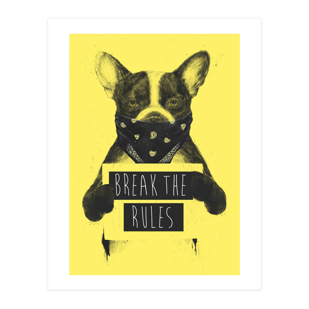 Rebel Dog Yellow (Print Only)
