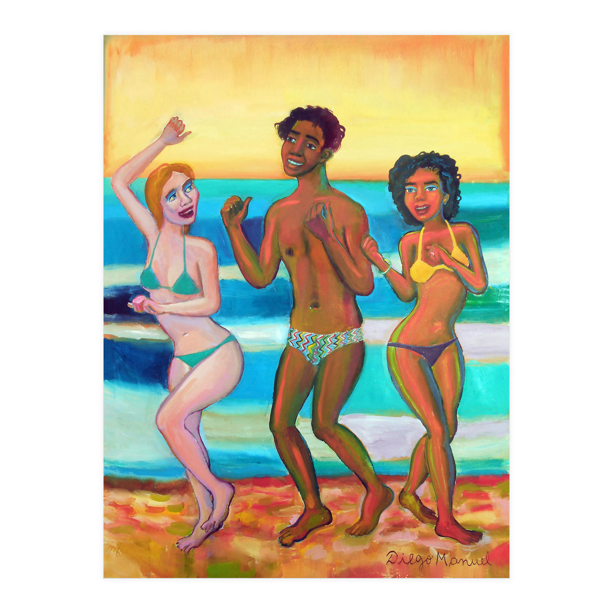 Bailando En La Playa 2020 2 B (Print Only)