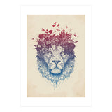 Floral Lion III (Print Only) thumbnail