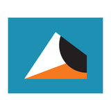 Geometric Shapes No. 16 - blue & orange (Print Only) thumbnail