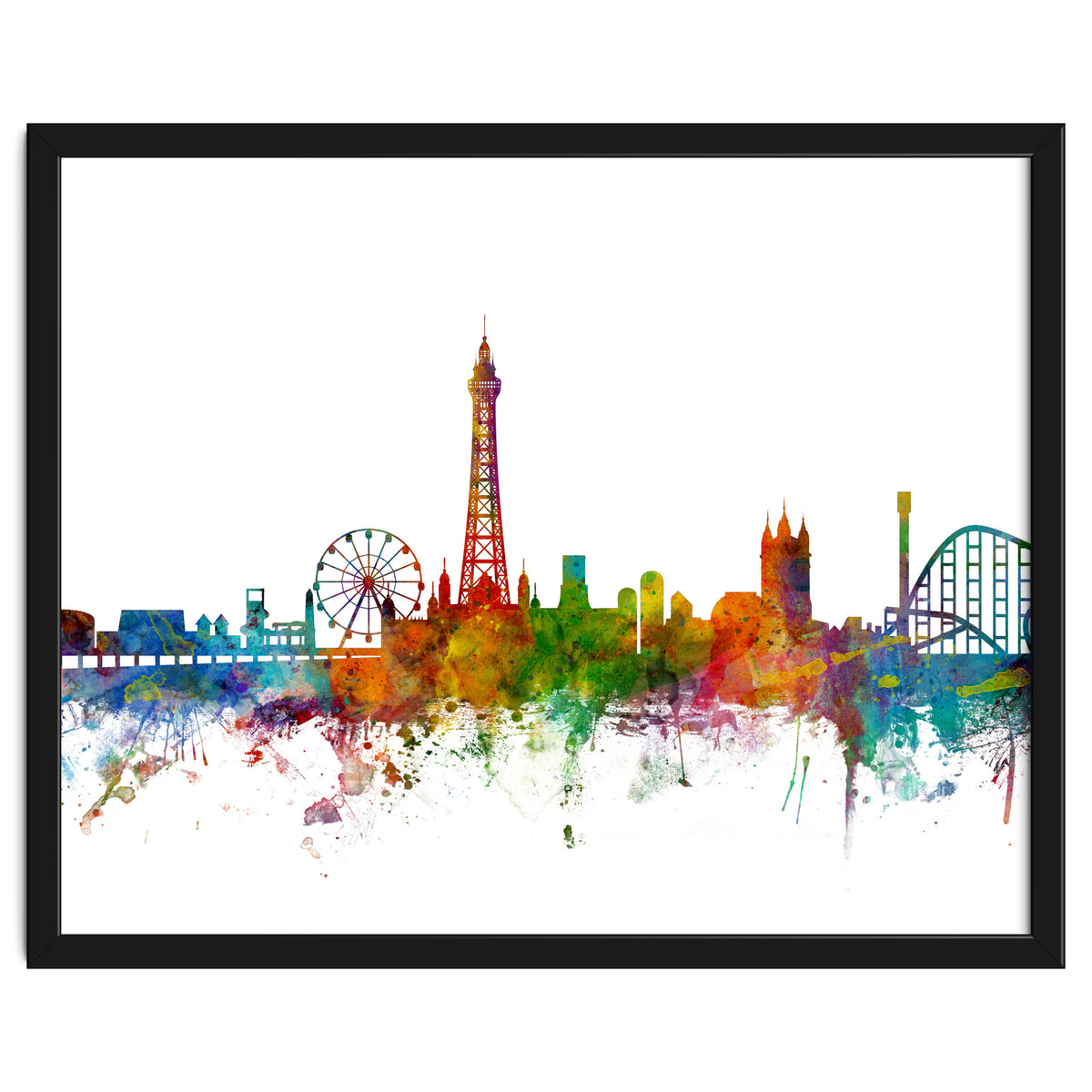 Blackpool England Skyline