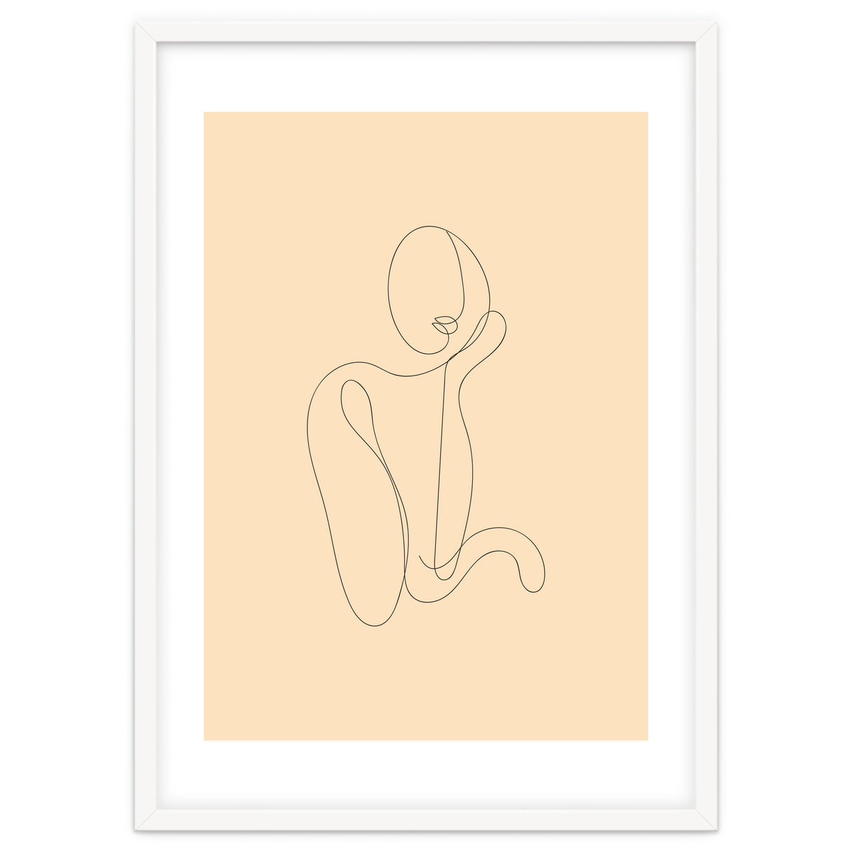 Female Line Art Drawing