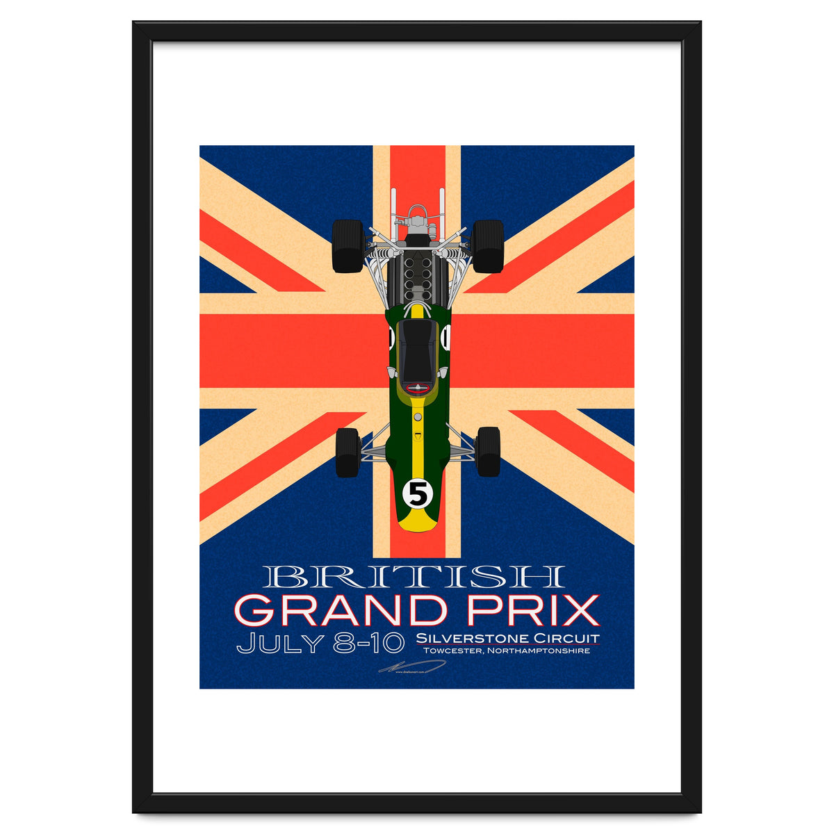 British Grand Prix poster