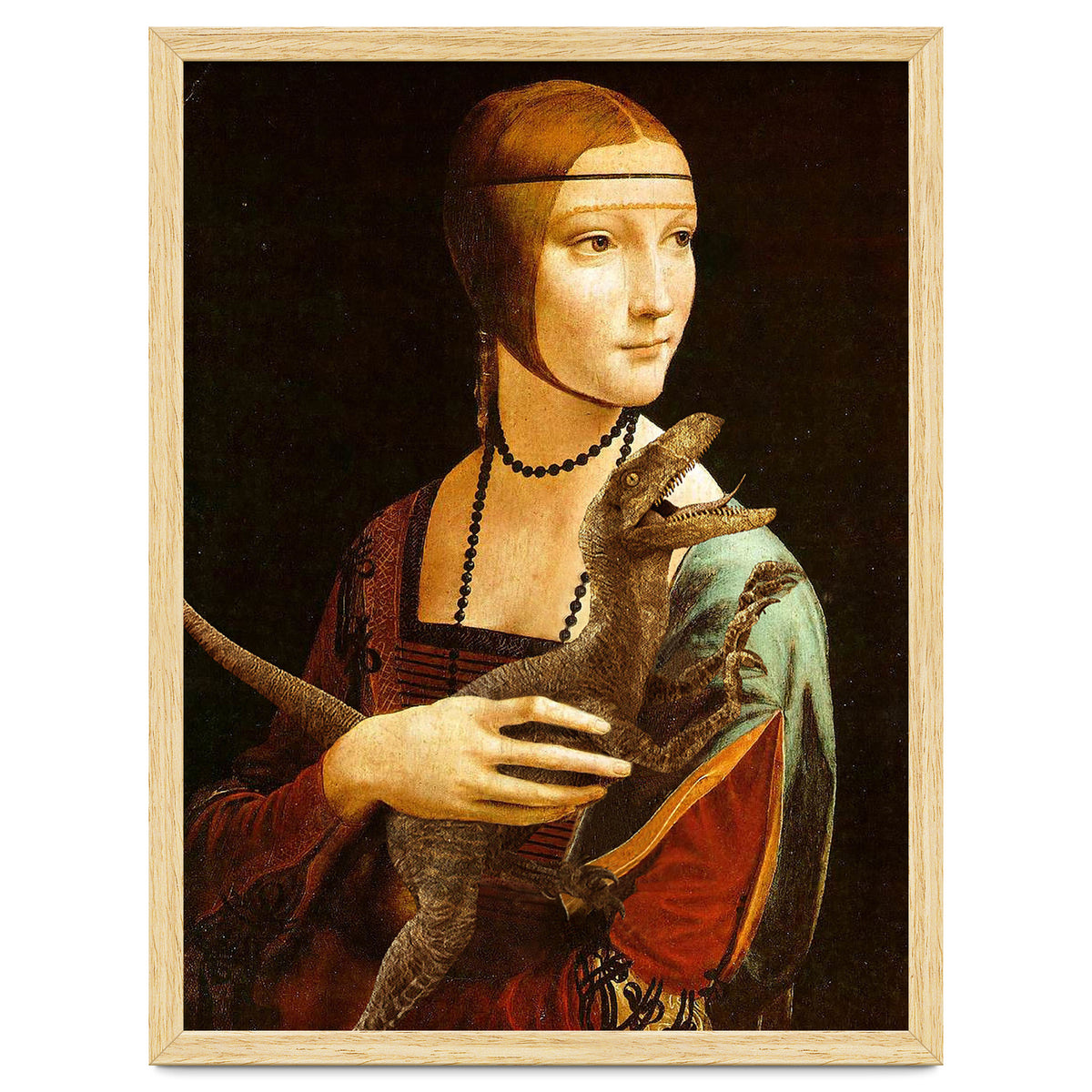 Lady With A Velociraptor