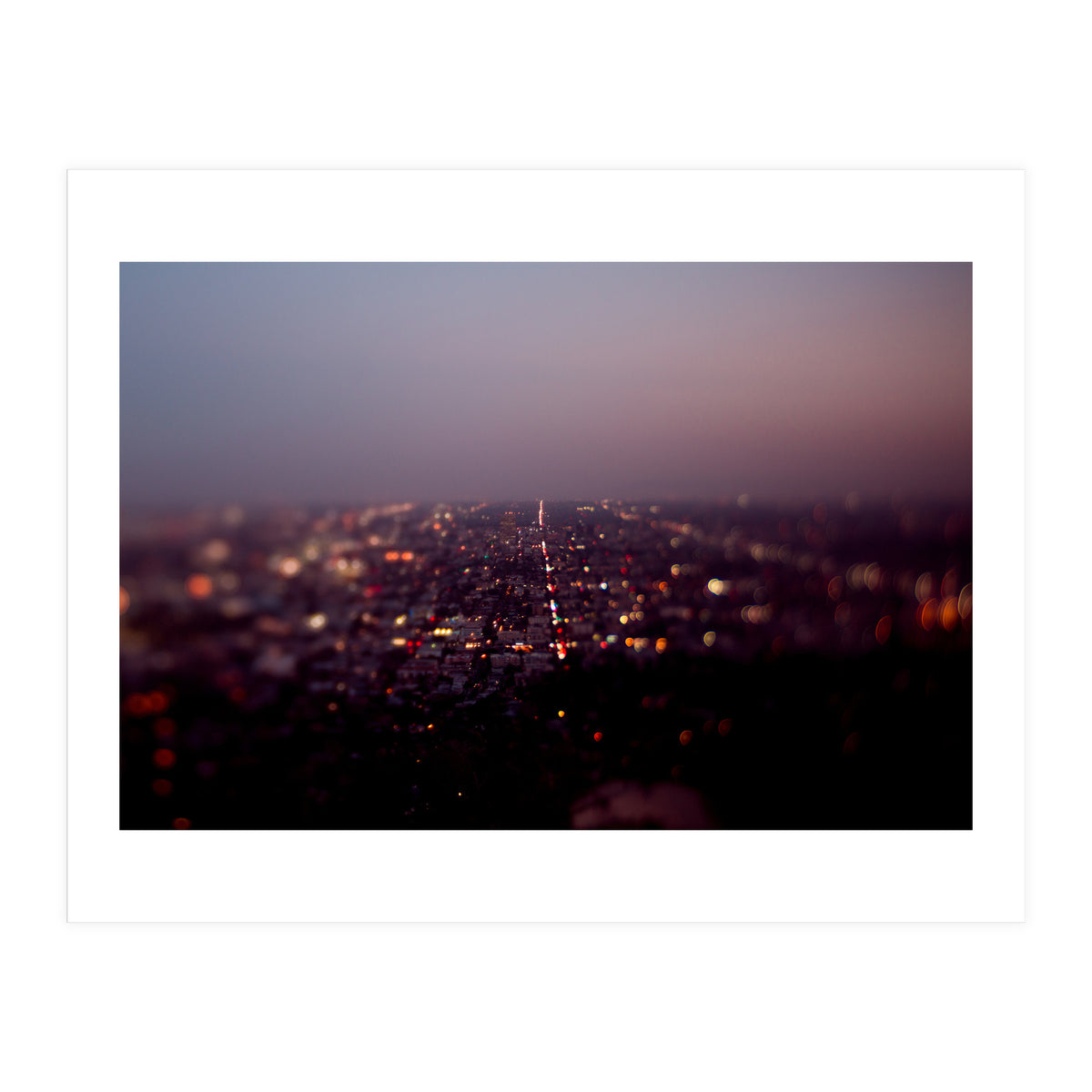 Aerial Los Angeles at Night (Print Only)