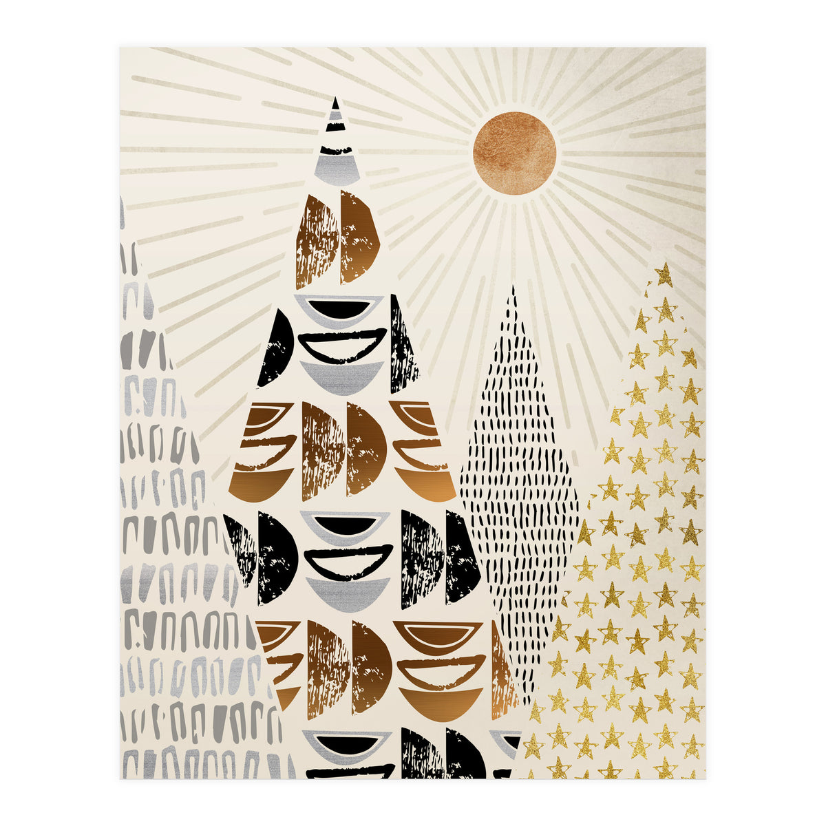 Whimsical Mountain Landscape (Print Only)