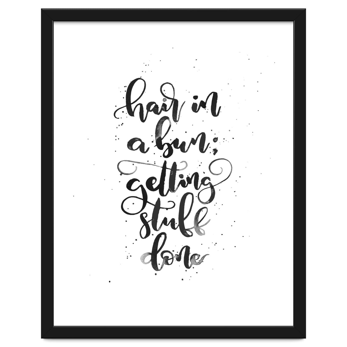 Hair In A Bun Getting Stuff Done