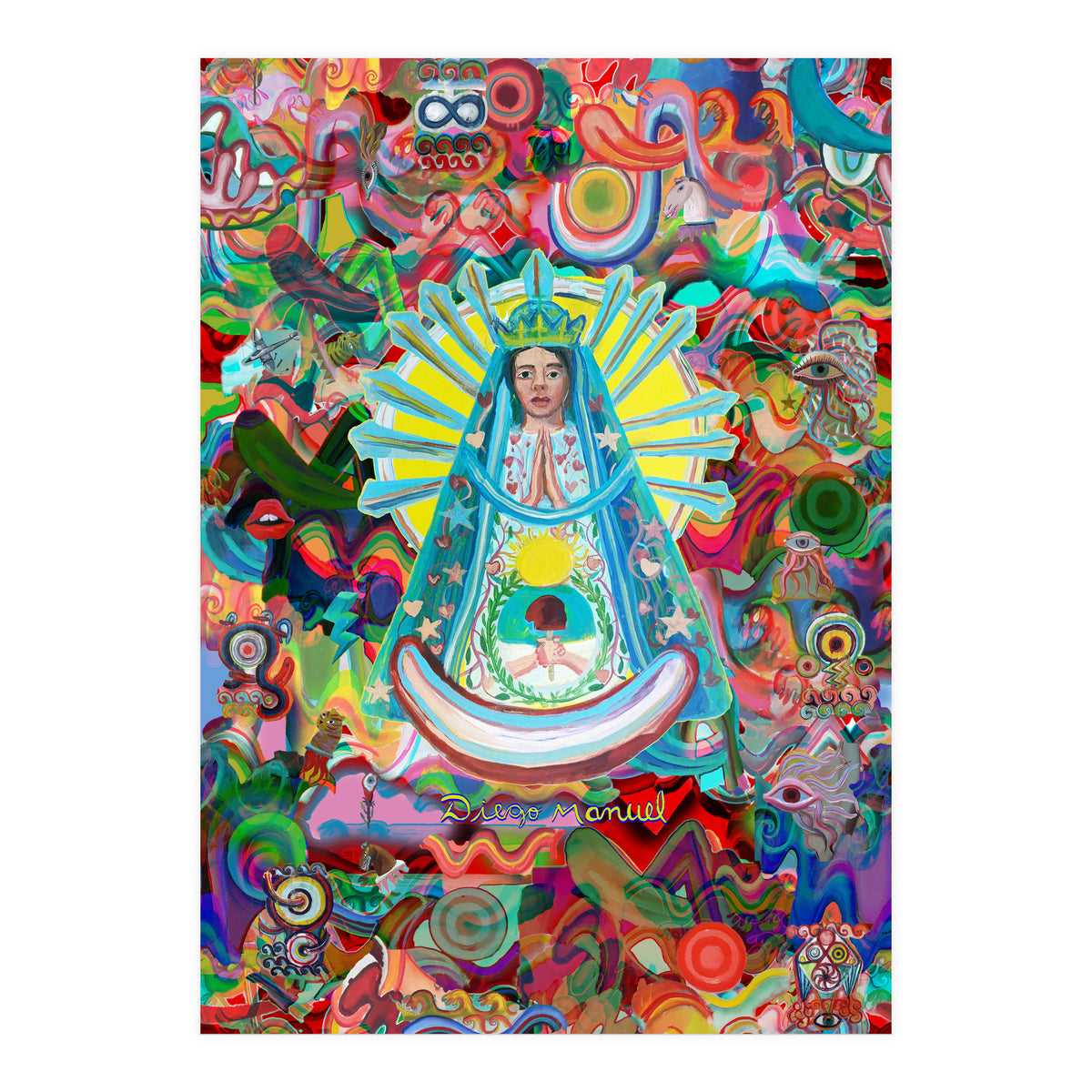 Virgen Y Graffiti 14 (Print Only)