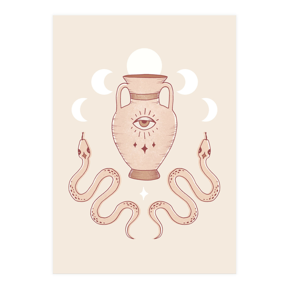 Terracotta Snakes (Print Only)