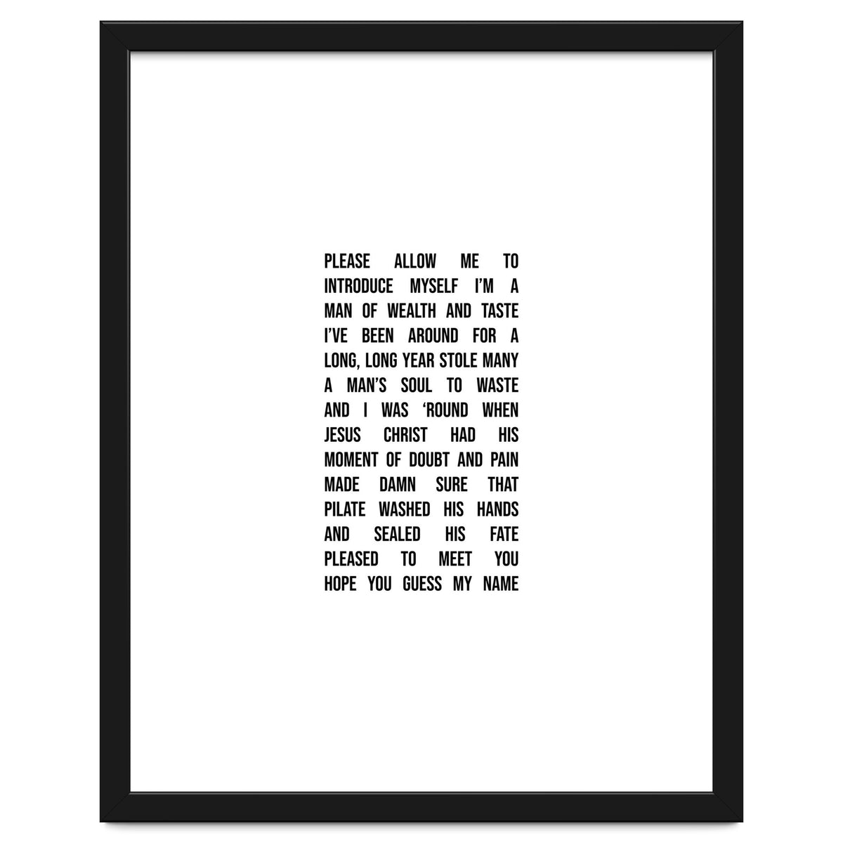 Sympathy For The Devil