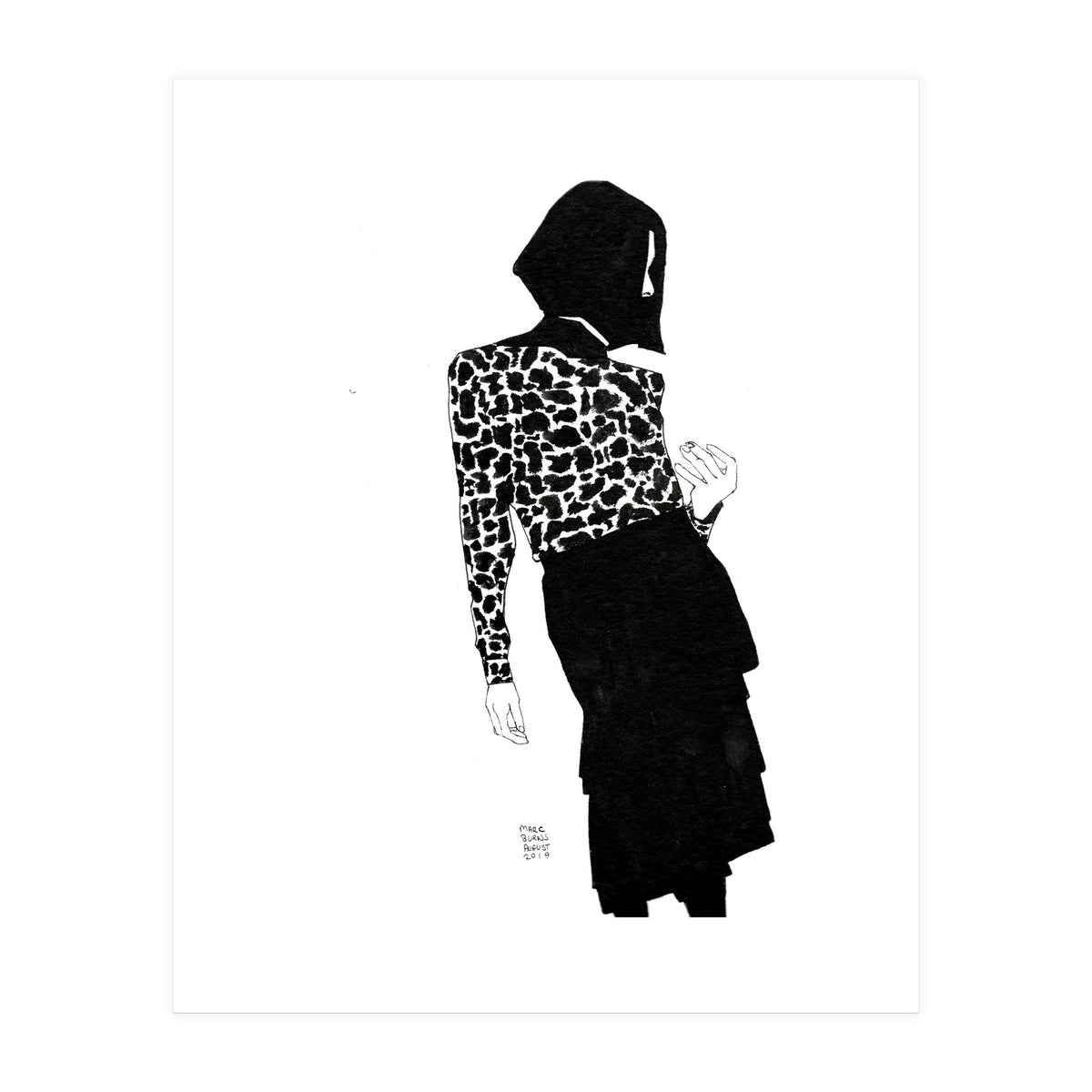 Untitled #39 - Woman in animal print (Print Only)