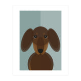 Mid Century Geometric Dachshund Dog (Print Only) thumbnail