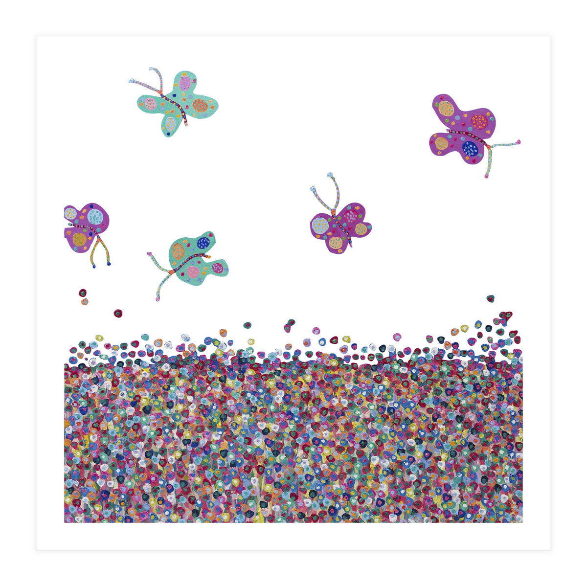 Butterflies Are Free (white) (Print Only)